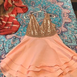 Gold/Pink Homecoming dress